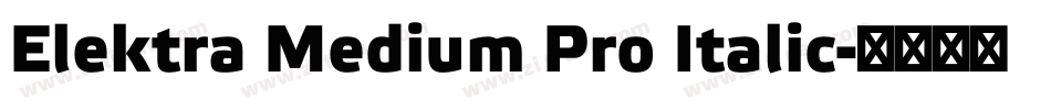 Elektra Medium Pro Italic字体转换